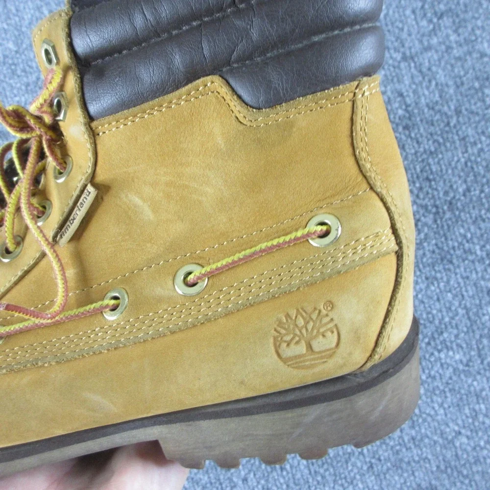 Timberland Oakwell Boots Mens Size 10 Brown Nubuck Ankle Work Combat Lace Up Lug